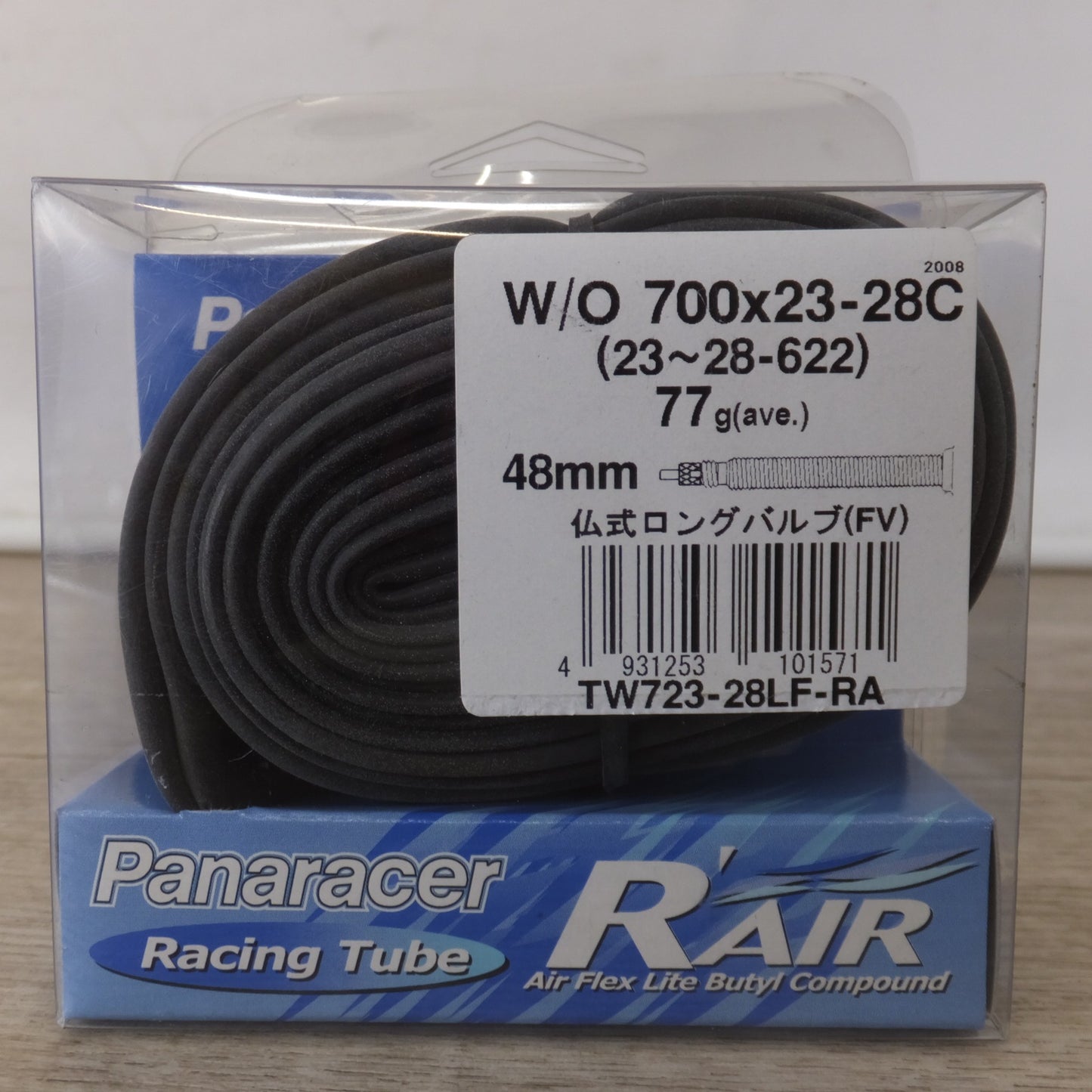 [送料無料] 未使用★パナレーサー Panaracer レーシングチューブ R'AIR TW723-28LF-RA 2個 セット　W/O 700×23-28C(23～28-622) 77g 48mm★