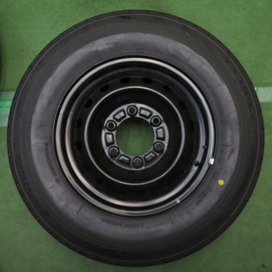 新車外し！26年◎トヨタ ハイエース 純正 スチール 195/80R15 107/105S ブリヂストン エコピア RD613 15インチ PCD139.7/6H◎6091914NJノ