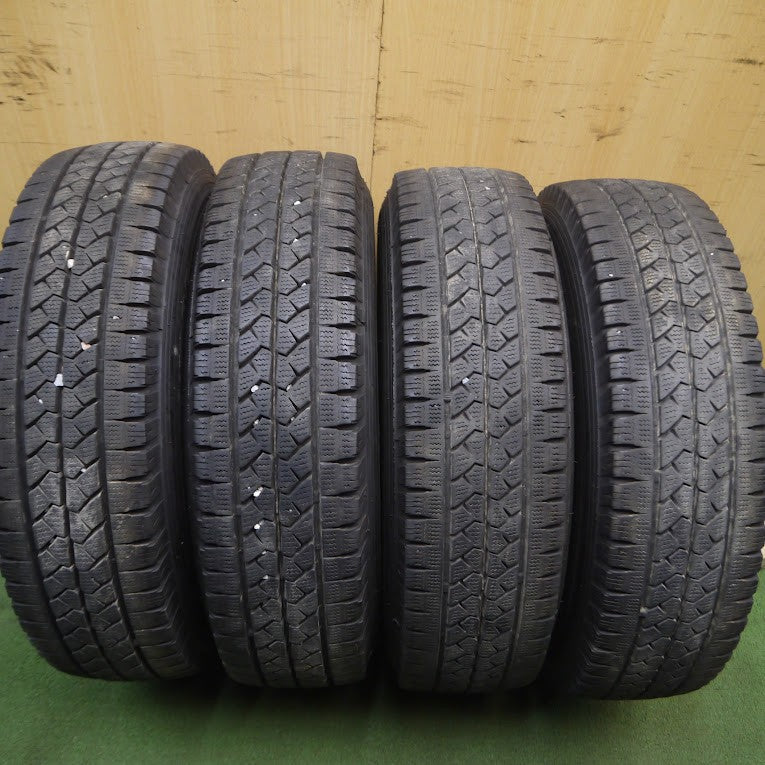 *送料無料* バリ溝！9.5分★スタッドレス 165R13 6PR ブリヂストン ブリザック VL1 スチール ホイール 13インチ PCD100/4H★4013104Hス