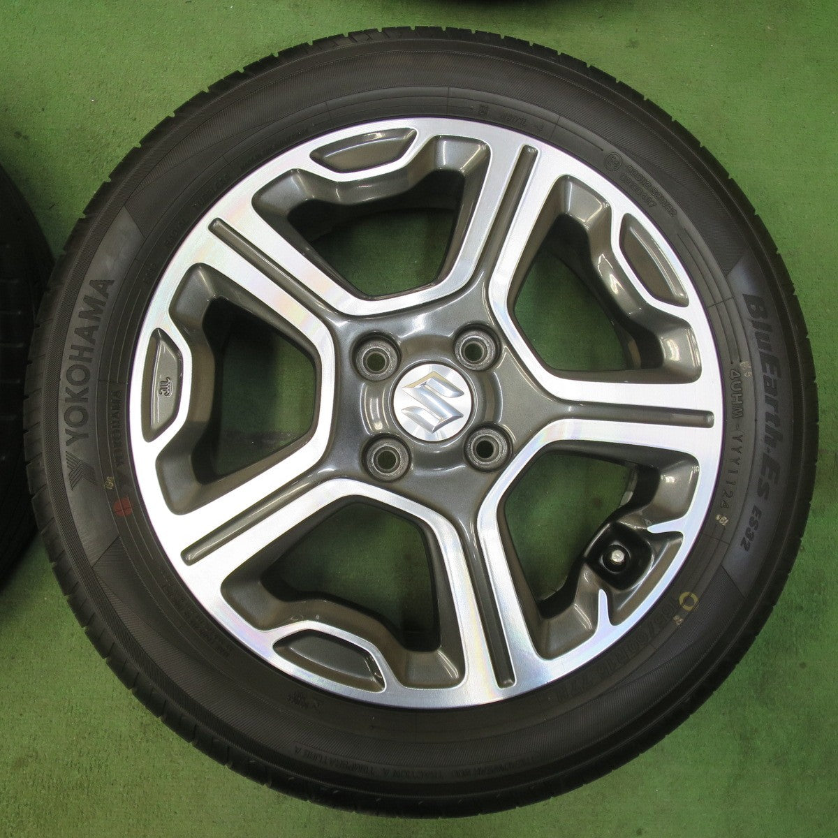 バリ溝！24年！ほぼ10分★スズキ MR31S ハスラー 純正 165/60R15 ヨコハマ BluEarth-ES ES32 グッドイヤー イーグル RVF ECO 15インチ PCD100/4H★5121306イノ