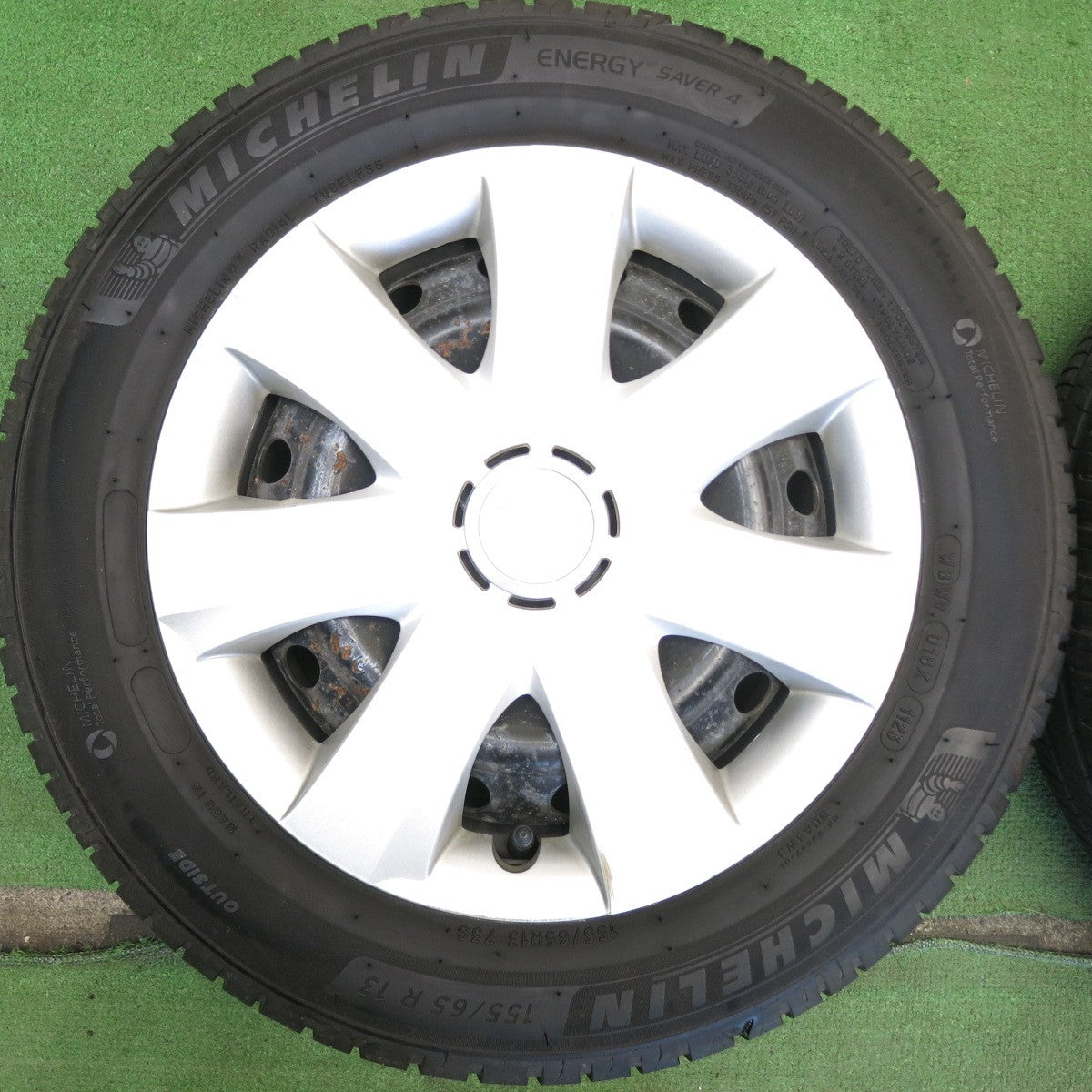 4本価格！23年◎ダイハツ ムーヴ 純正 スチール 155/65R13 ミシュラン エナジーセイバー4 13インチ PCD100/4H◎6071603HAノ