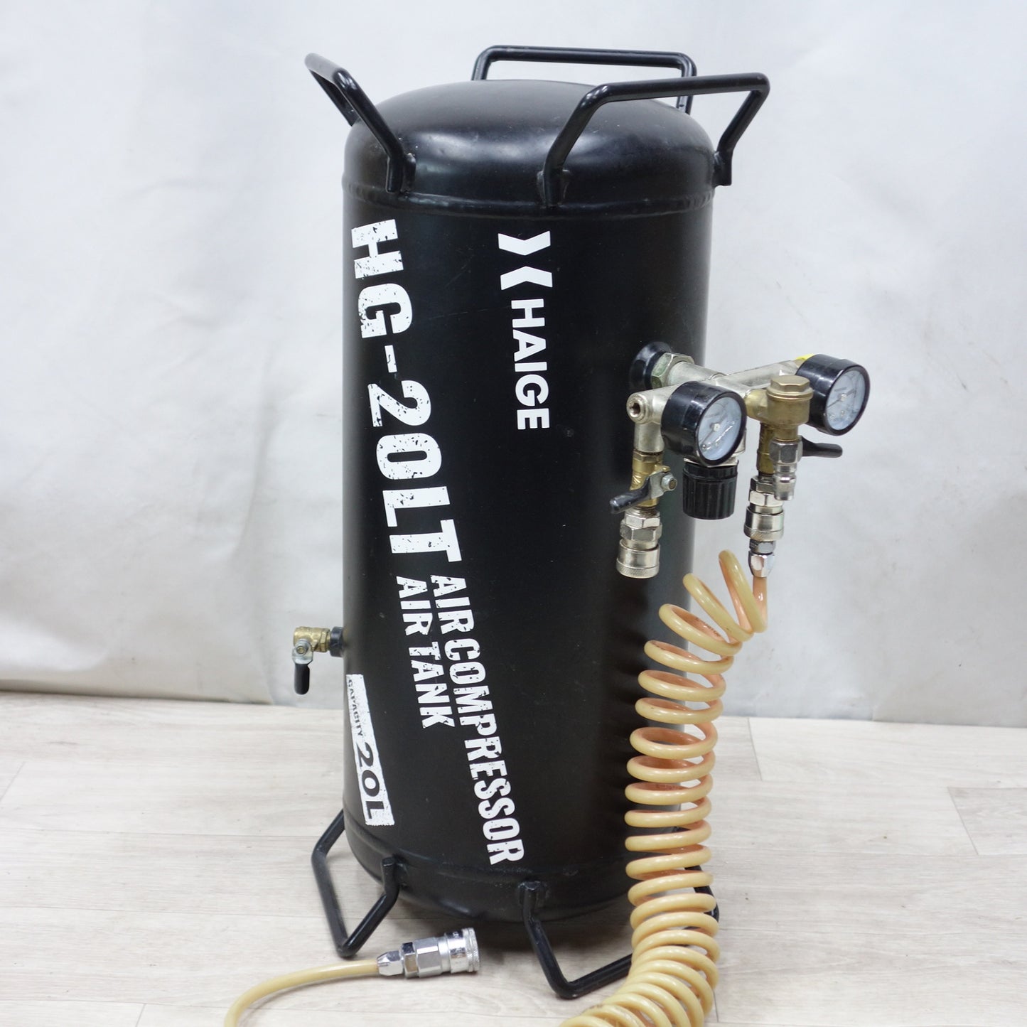 [送料無料] 付属品付き◆ハイガー エア コンプレッサー 静音 100V HG-DC992 サブタンク HG-20LT 容量 20L HAIGE◆