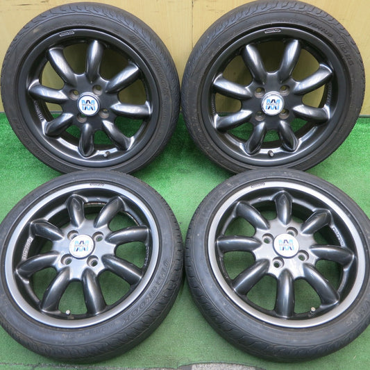 バリ溝！キレイ！8.5分★ダイハツ コペン 等 純正 MINILITE 165/50R15 ハンコック ベンタス V8 RS 15インチ ミニライト PCD100/4H★5051708NJノ