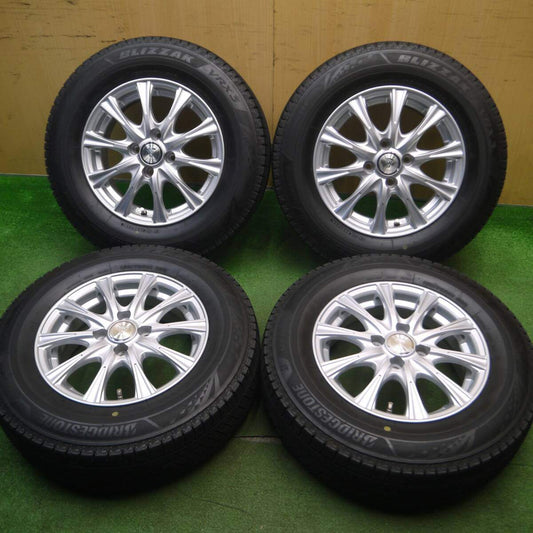 キレイ！21年★スタッドレス 185/70R14 ブリヂストン ブリザック VRX3 STAYER 14インチ PCD100/4H★5022612Hス