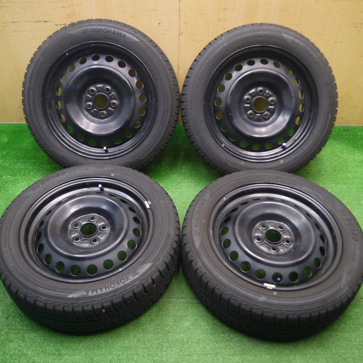 バリ溝！20年！9分★ラクティス等 175/60R16 スタッドレス ヨコハマ アイスガード iG50 プラス スチール PCD100/5H★4101607Hス