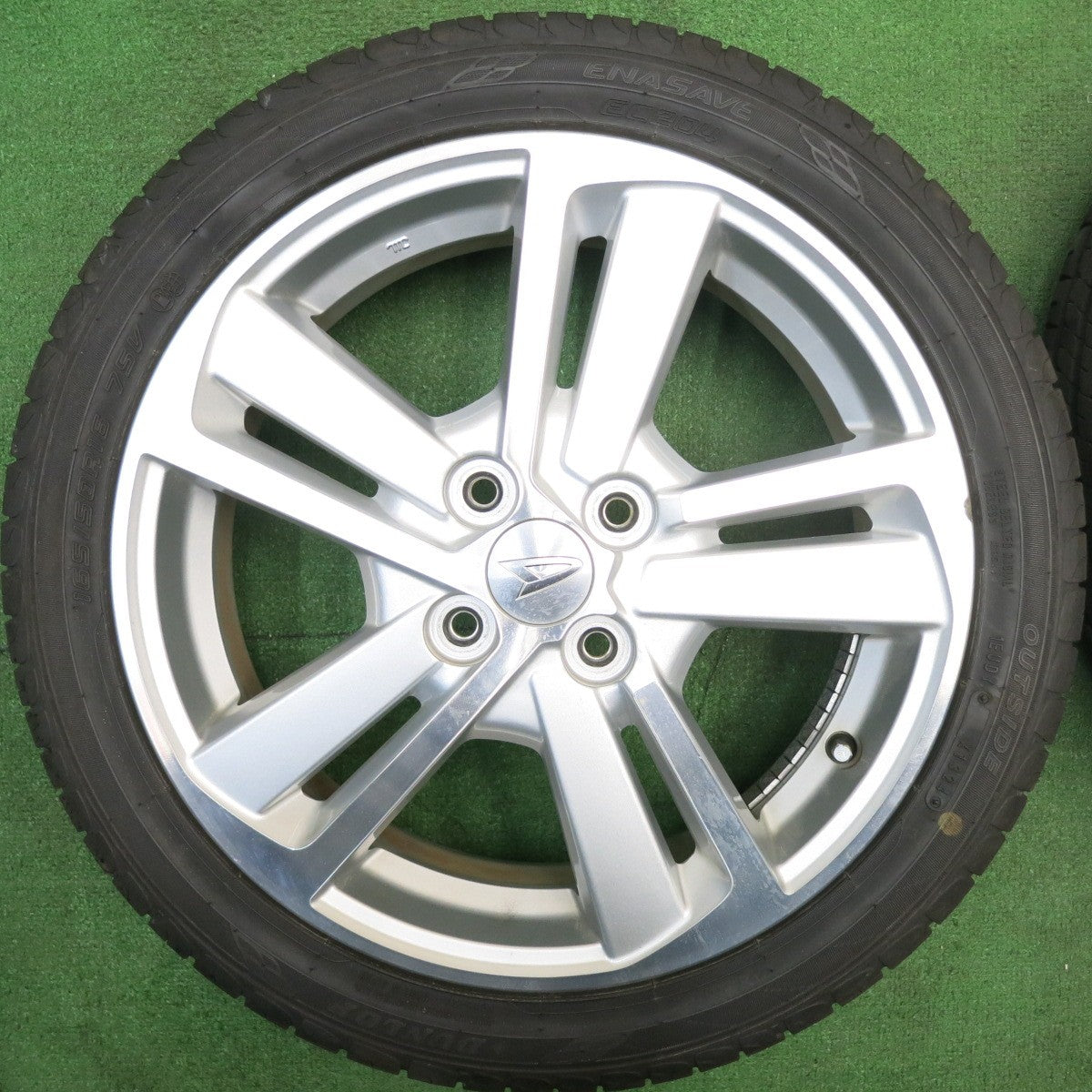 タイヤほぼ未使用！24年★ダイハツ LA400K コペン 純正 165/50R16 ダンロップ エナセーブ EC204 16インチ PCD100/4H★5042502NJノ