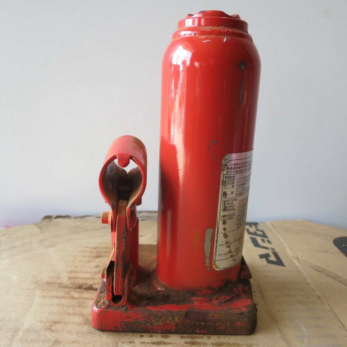 [送料無料] ◆マサダ 油圧 ジャッキ NF-5IF 工具 5TON 5ton 5トン 5000kg 油圧式 オイル だるま ダルマ 車載 自動車 点検 整備①◆