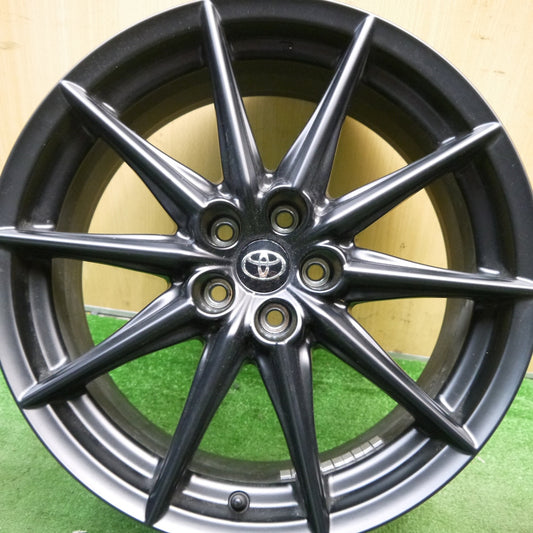 新車外し！1本★トヨタ GR 86 スバル BRZ 純正 ホイール 18インチ 18×7.5J PCD100/5H★5070404Hホ