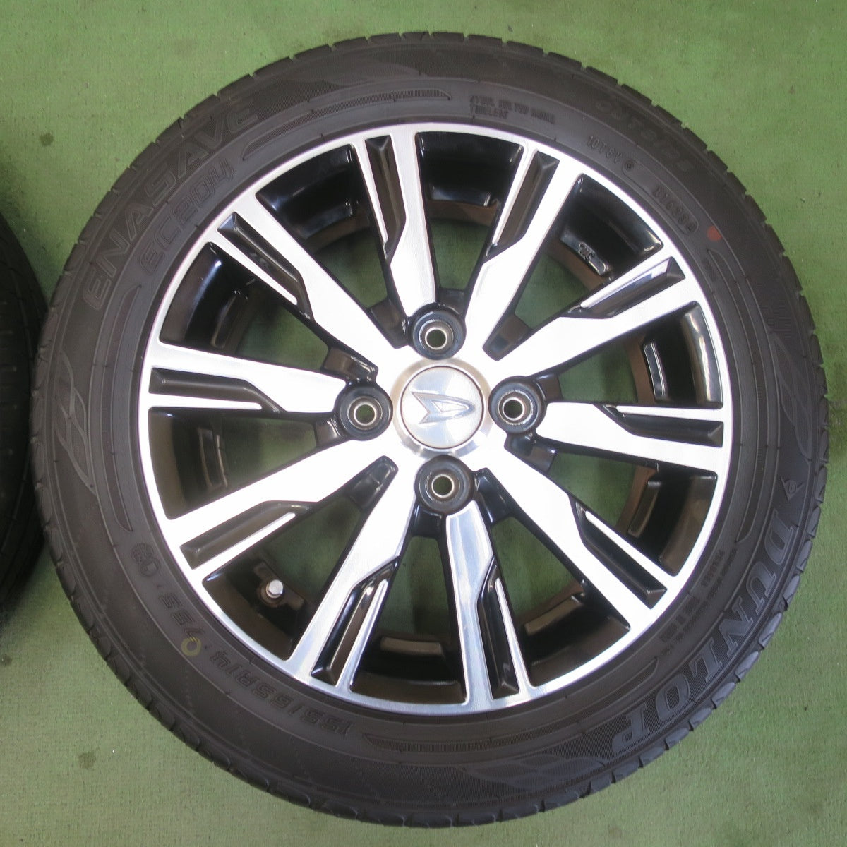 4本価格！23年★ダイハツ LA600S タント カスタム 純正 155/65R14 ダンロップ エナセーブ EC204 14インチ PCD100/4H★6042711イノ