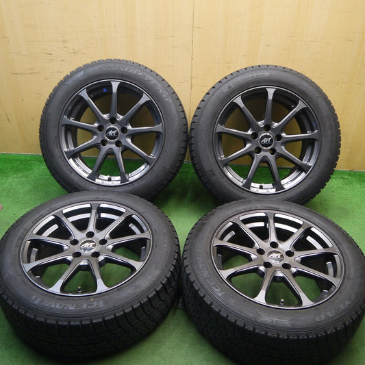 バリ溝！キレイ！9.5分★ワーゲン アウディ 等 AFT 225/55R17 スタッドレス グッドイヤー アイスナビ6 17インチ PCD112/5H★5072202Hス