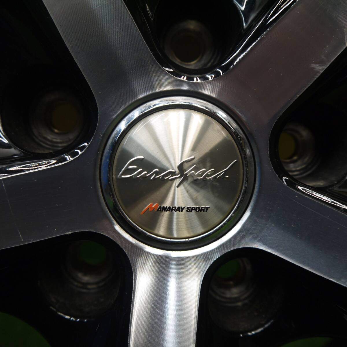 タイヤほぼ未使用！21年！キレイ★スタッドレス 215/55R18 ヨコハマ アイスガード iG60 EuroSpeed MANARAY SPORT ユーロスピード 18インチ PCD114.3/5H★5031906Hス