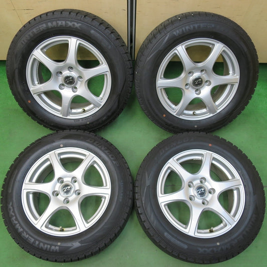 バリ溝！9.5分以上★スタッドレス 205/65R16 ダンロップ ウインターマックス WM02 Treffer トレファー 16インチ PCD114.3/5H★5040705イス