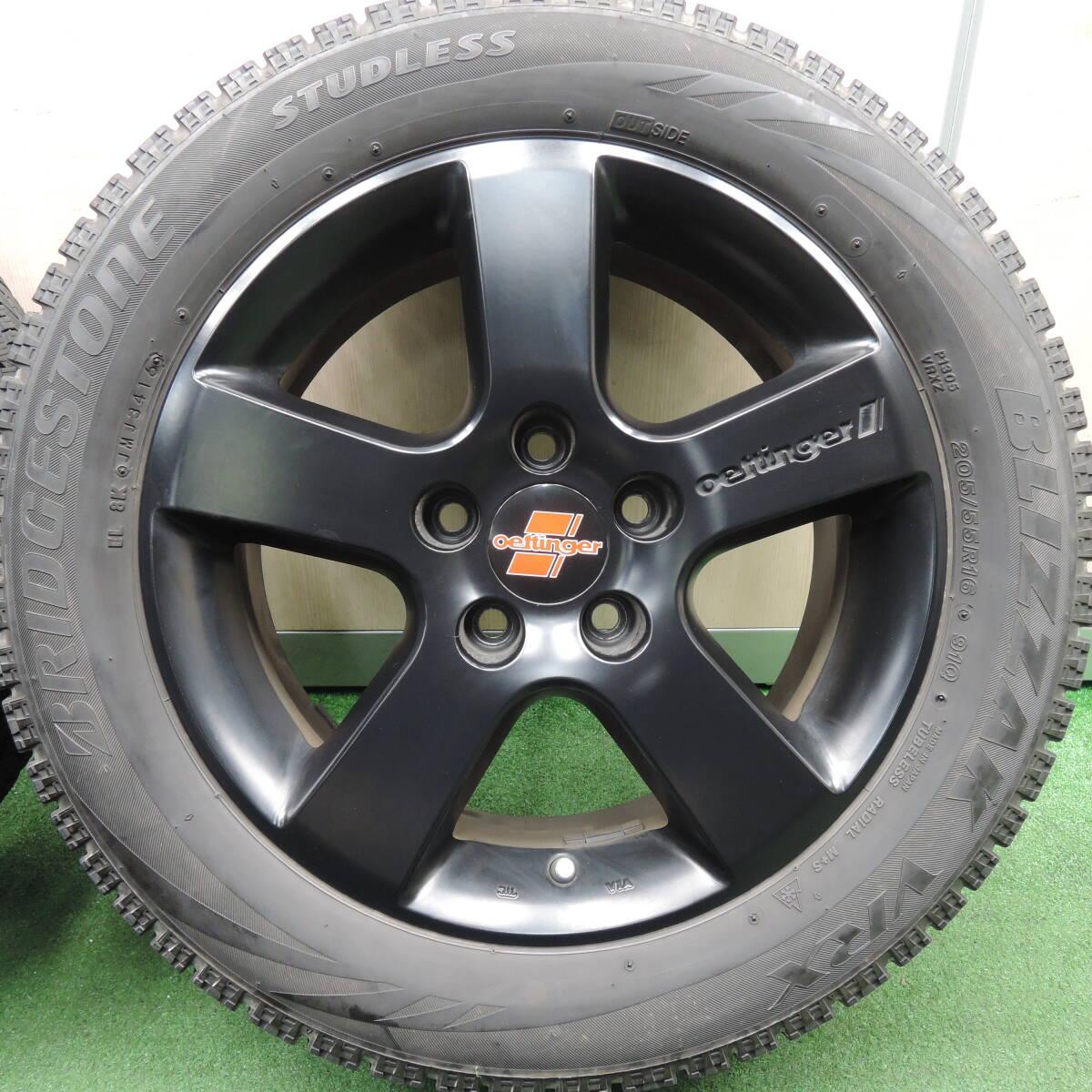キレイ★ワーゲン等 oettinger 205/55R16 スタッドレス ブリヂストン ブリザック VRX エッティンガー PCD112/5H★3123001HAス