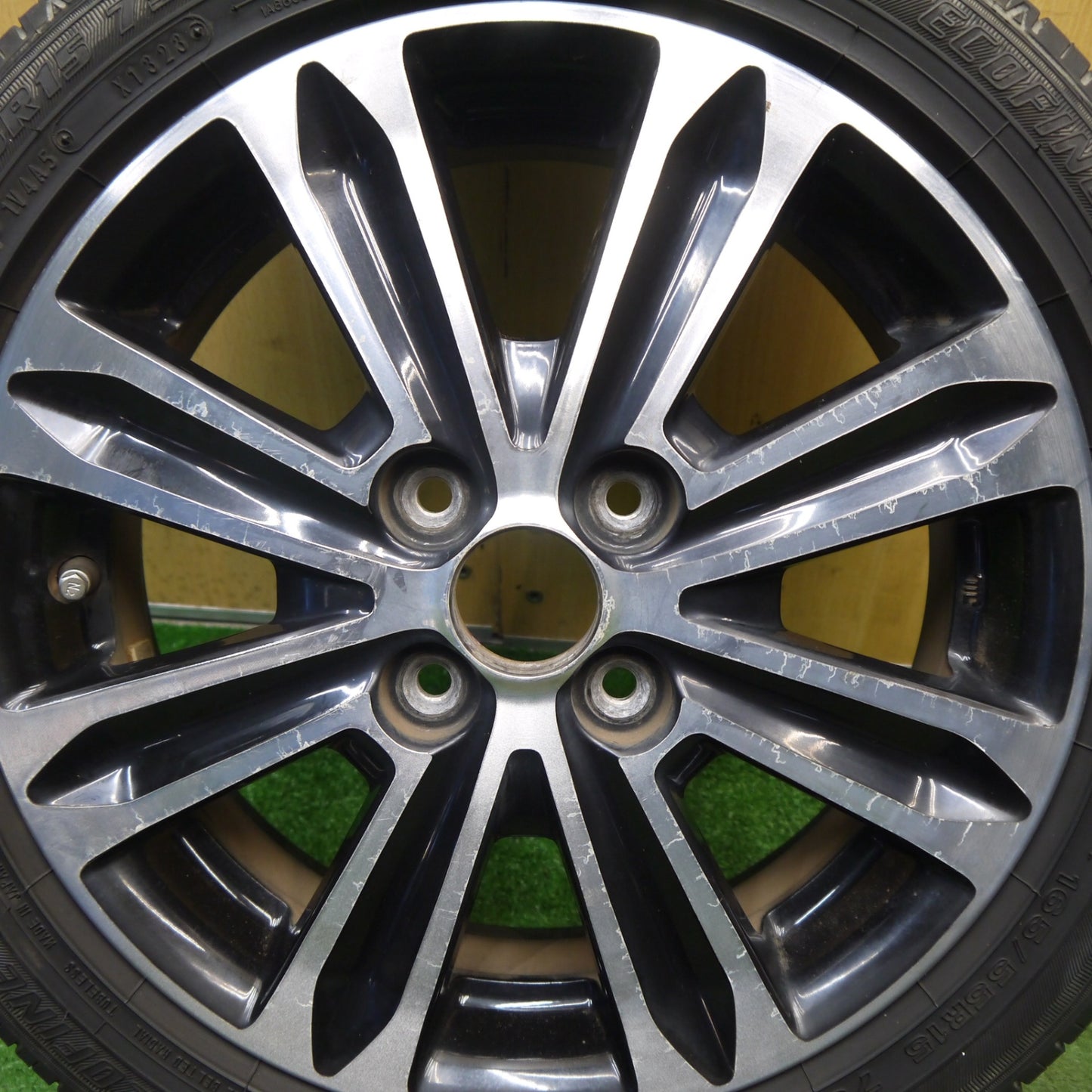 1本価格！23年★ダイハツ タント カスタム 純正 165/55R15 エコファイン ECOFINE 15インチ PCD100/4H★6020401Hノ