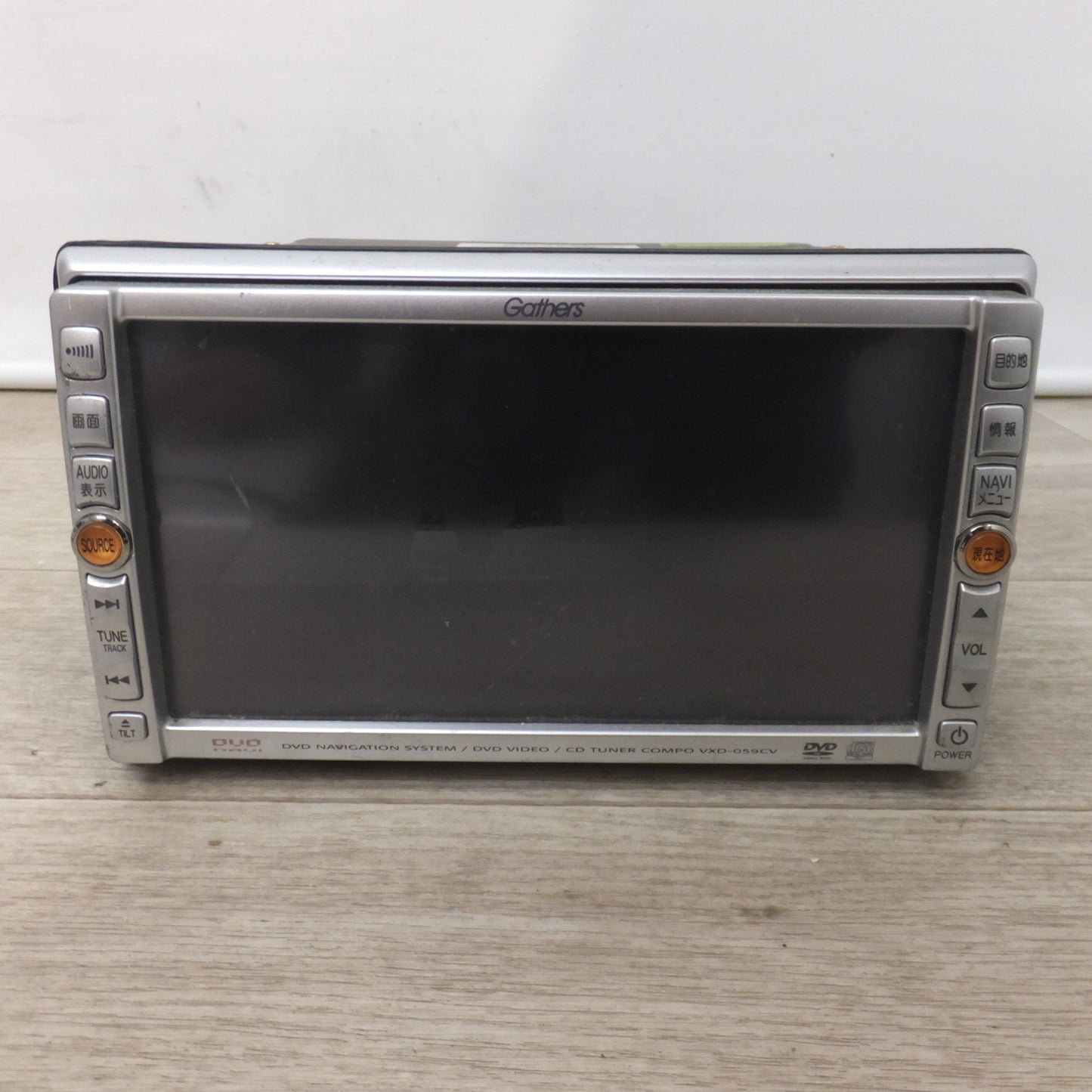 [送料無料] ジャンク★富士通テン製 ホンダ 純正 DVDナビゲーション Gathers VXD-059CV 08A40-9G0-420(48)★