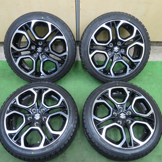 バリ溝！9.5分★スズキ ZC33S スイフト スポーツ 純正 195/45R17 スタッドレス ダンロップ ウインターマックス WM02 17インチ PCD114.3/5H★5112204TTス