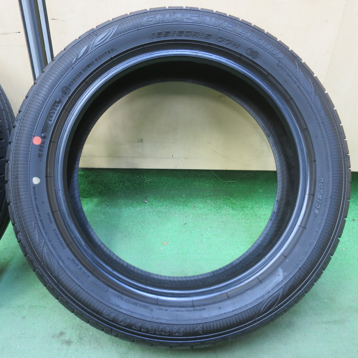 新車外し！26年◎165/60R15 ダンロップ エナセーブ EC300+ タイヤ 15インチ ハスラー デリカミニ キャスト フレアクロスオーバー 等◎6083108イノタ