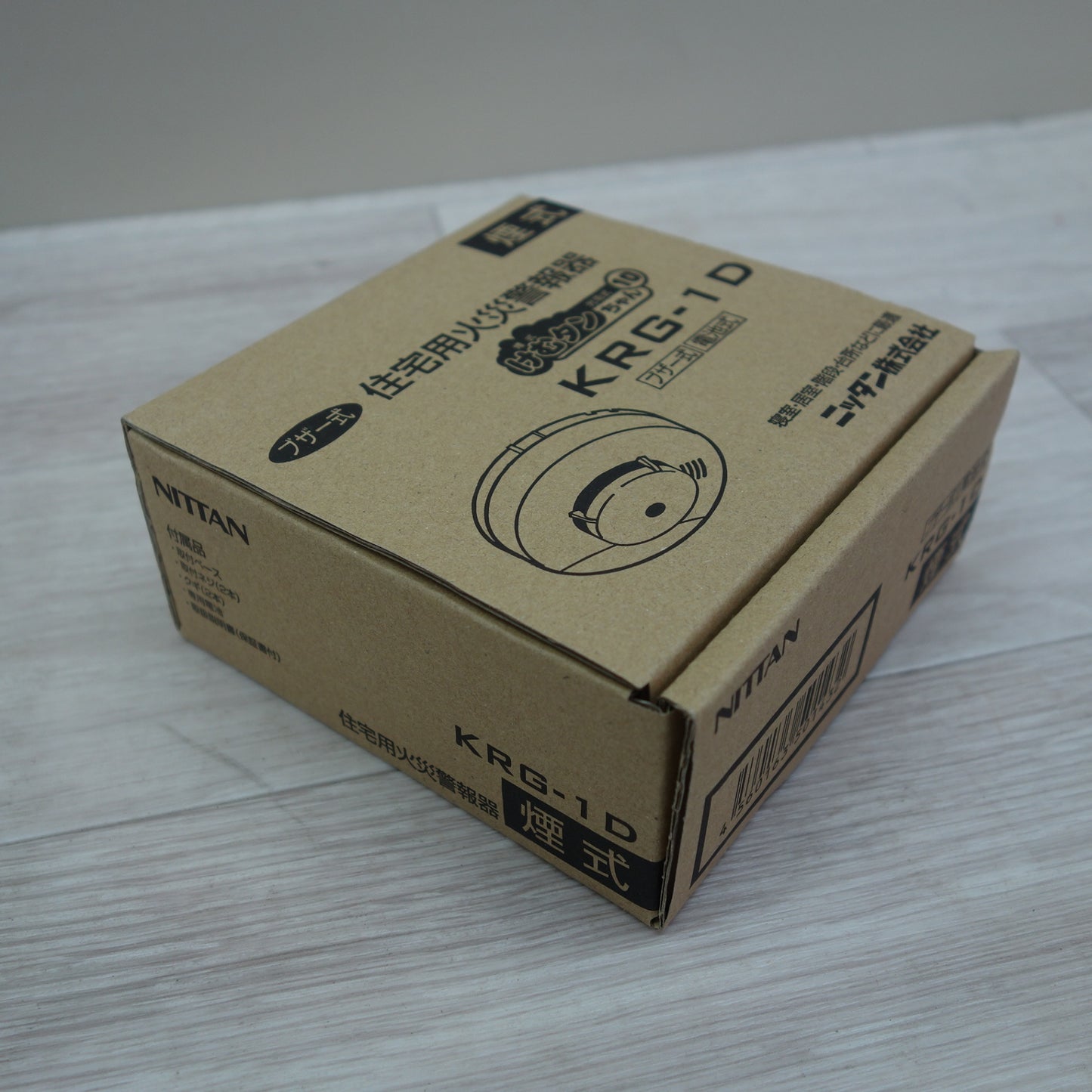 [送料無料] 未使用！6点セット☆ニッタン ブザー式 住宅用 火災 報知 器 KRG-1D けむタンちゃん 煙式 警報 機☆