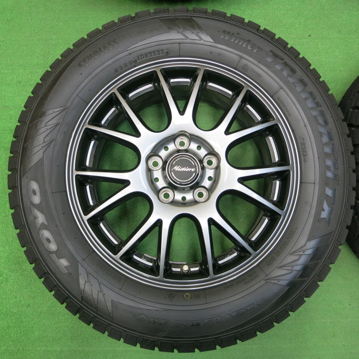 *送料無料* バリ溝！20年！キレイ！ほぼ10分★スタッドレス 215/65R16 トーヨー ウインター トランパス TX Mistiere ミスティーレ 16インチ PCD114.3/5H★4043007イス