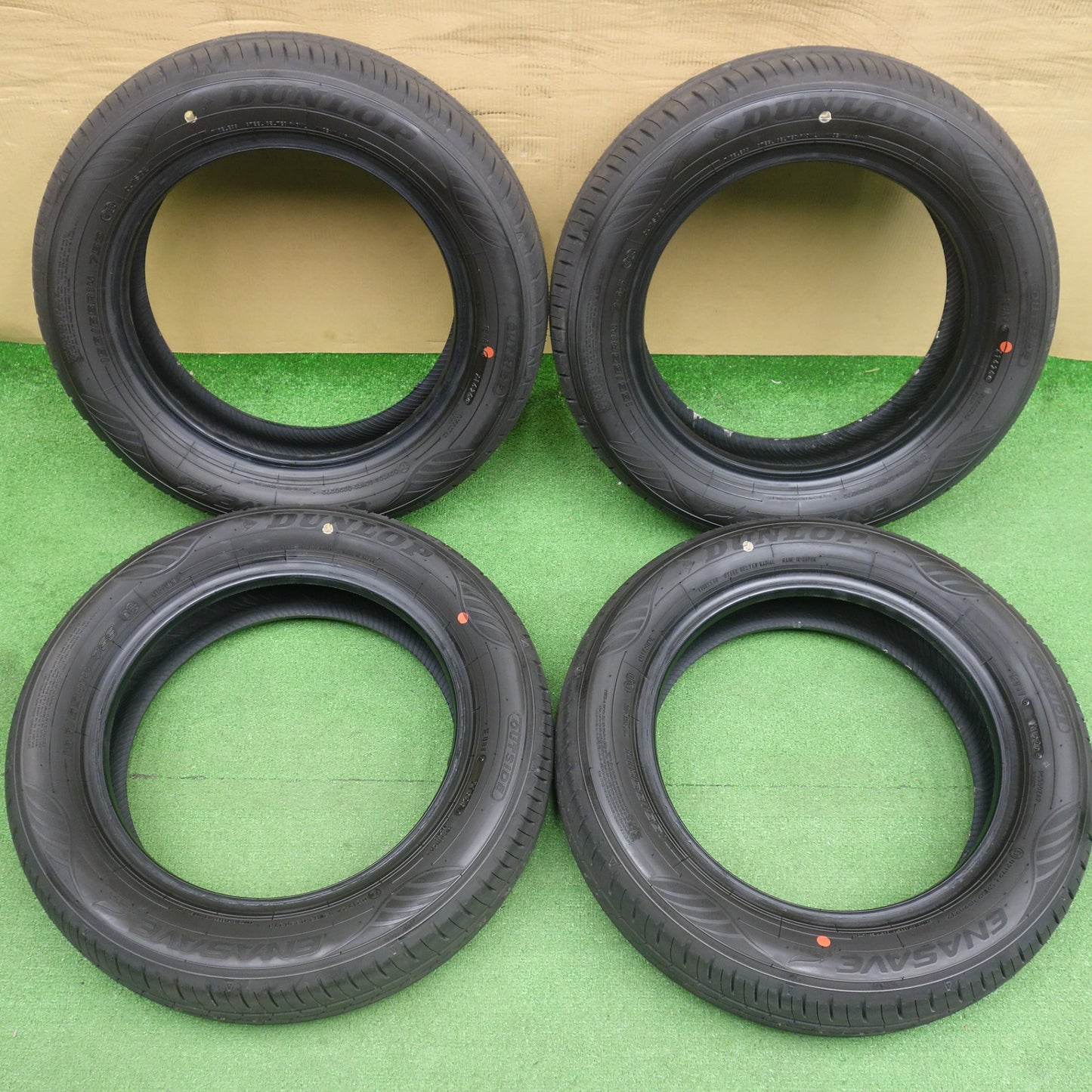新車外し！26年★155/65R14 ダンロップ エナセーブ EC350+ タイヤ 14インチ スペーシア N-BOX デイズ ワゴンR タント 等★6072602KTノタ