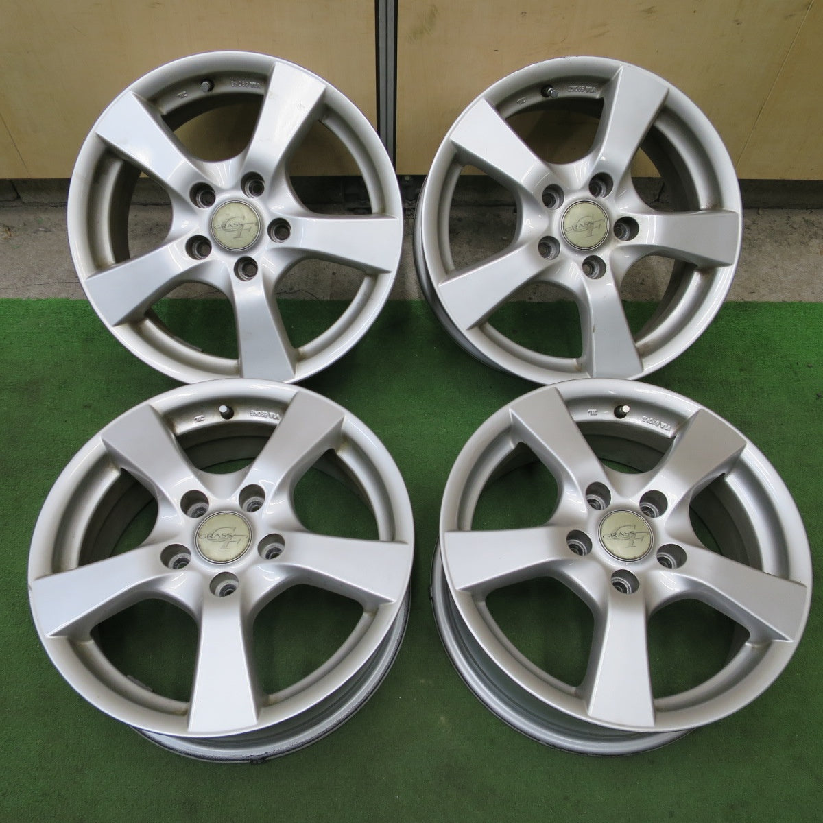 4本価格★GRASS 16インチ ホイール グラス 16×6.5JJ PCD114.3/5H★6020702NGホ