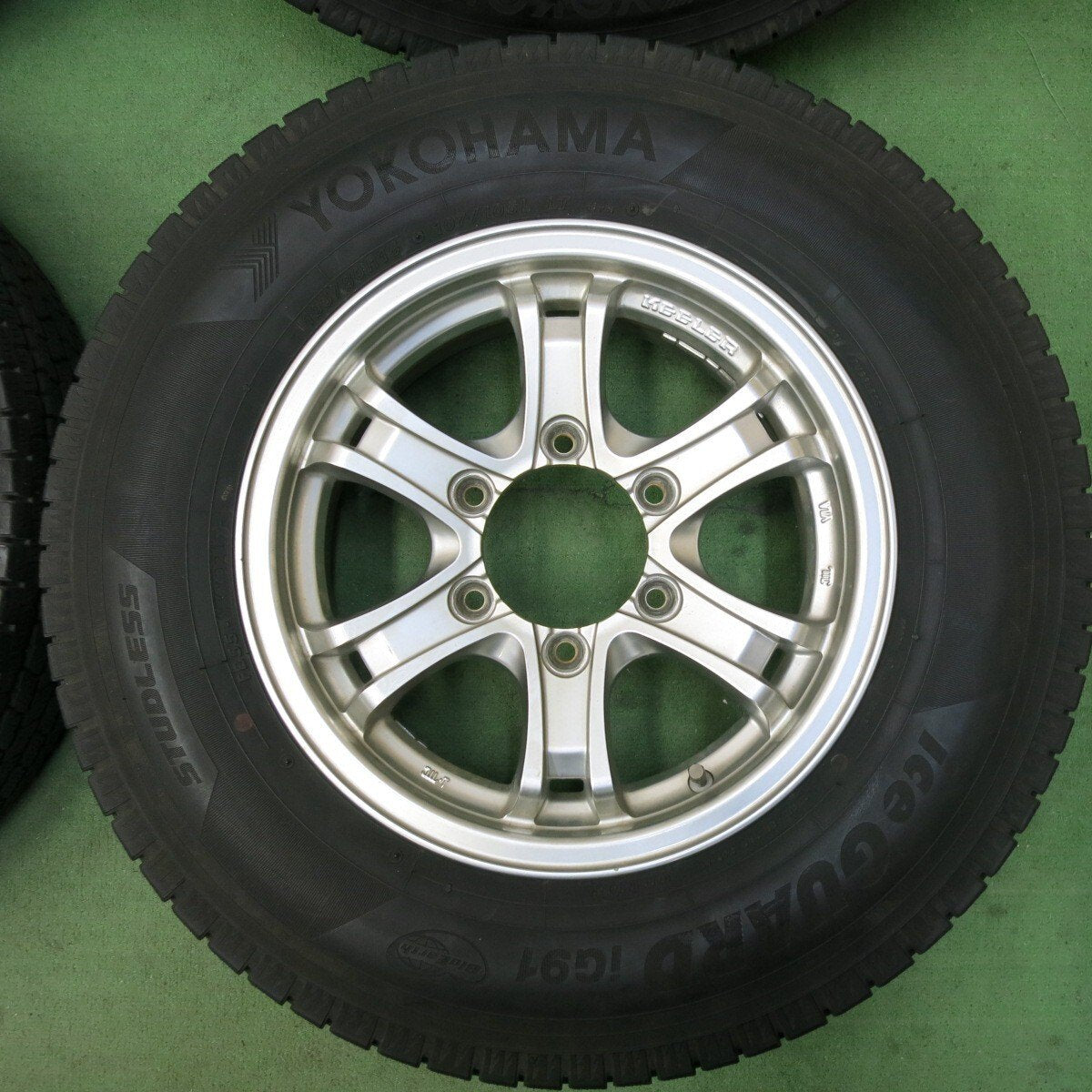 バリ溝！9分★KEELER 195/80R15 107/105L スタッドレス ヨコハマ アイスガード iG91 キーラー 15インチ PCD139.7/6H★5032510SYス