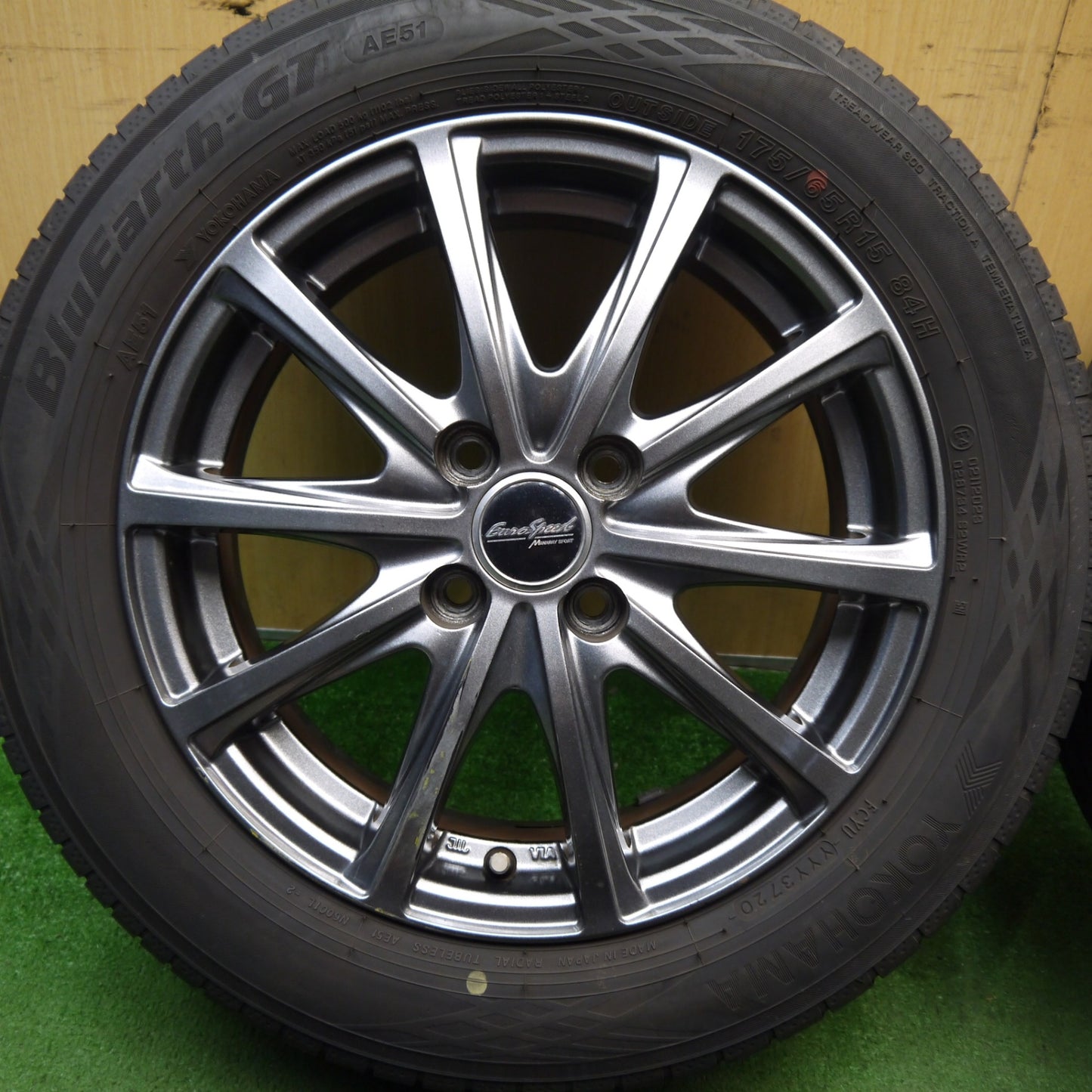 4本価格★175/65R15 ヨコハマ BluEarth-GT AE51 EuroSpeed MANARAY SPORT ユーロスピード マナレイ 15インチ PCD100/4H★5072903Hノ