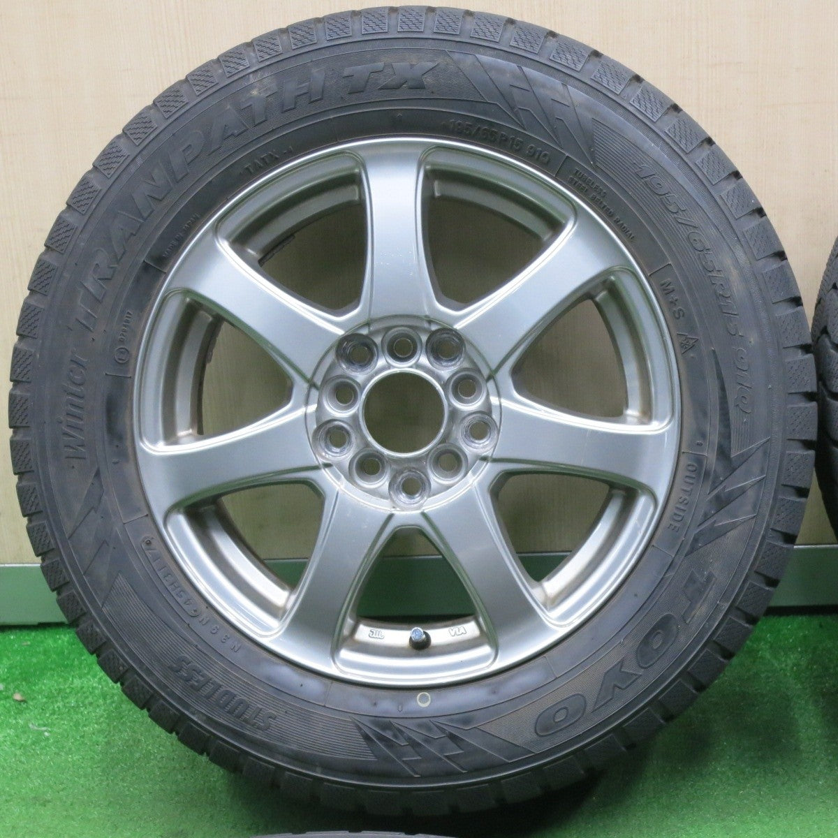4本価格★スタッドレス 195/65R15 トーヨー ウインター トランパス TX 社外 アルミ PCD100 114.3/5H マルチ★5011903NJス