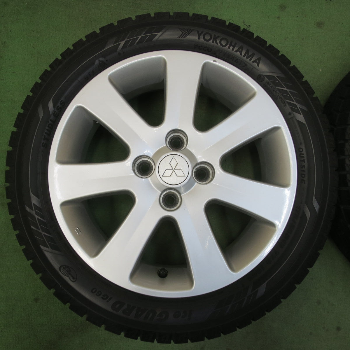 バリ溝！9分★三菱 アイ ミーブ i-MiEV 純正 145/65R15 175/55R15 スタッドレス ヨコハマ アイスガード iG60 15インチ PCD100/4H★6021301イス