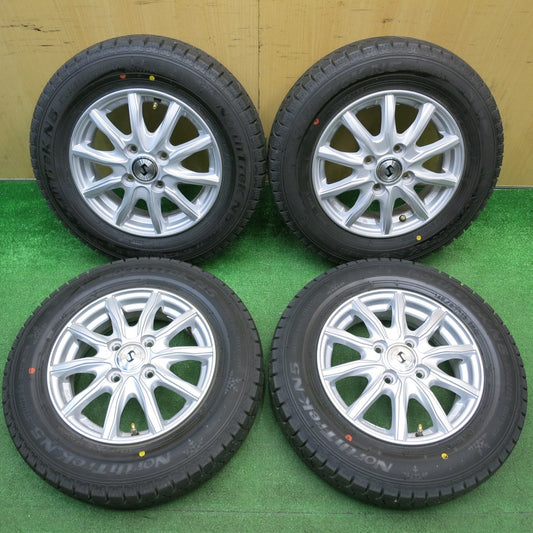 ほぼ未使用！22年！キレイ★スタッドレス 145/80R13 オートバックス ノーストレック N5 社外 アルミ 13インチ PCD100/4H★5121801HAス