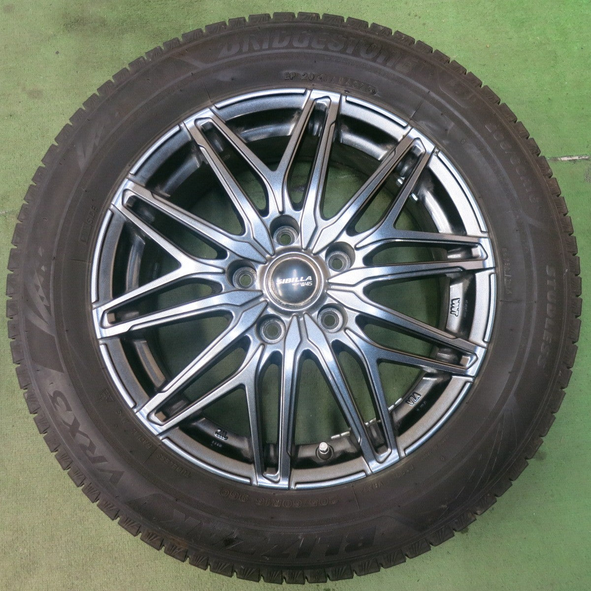 バリ溝！23年！キレイ！9分★スタッドレス 205/60R16 ブリヂストン ブリザック VRX3 SIBILLA NEXT W45 シビラ ネクスト 16インチ PCD114.3/5H★6033001SKス
