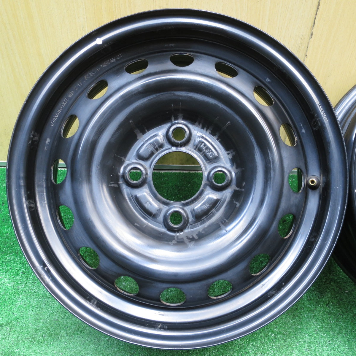 キレイ★日産 キューブ 純正 スチール 14インチ 14×5.5J PCD100/4H★5111503KKホ