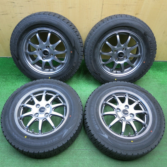 バリ溝！21年！キレイ！9.5分★スタッドレス 175/70R14 ダンロップ ウインターマックス WM02 G-SPEED Gスピード 14インチ PCD100/4H★5121301HAス