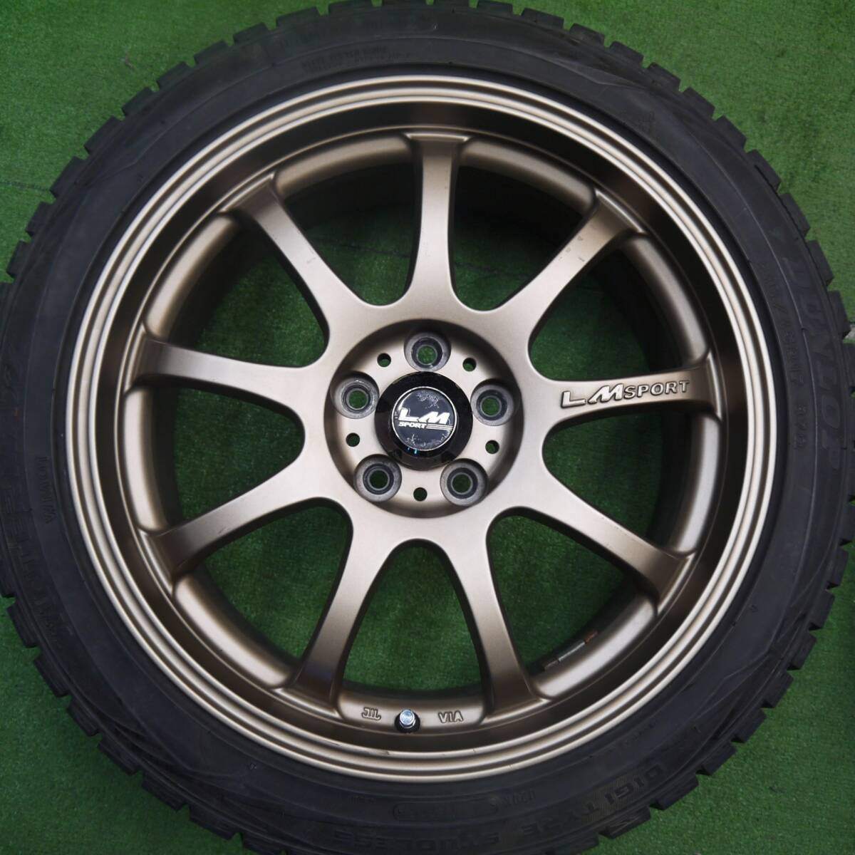 4本★プリウス 等 LM SPORT レアマイスター 215/45R17 スタッドレス ダンロップ WM01 PCD100/5H★5032505Hス