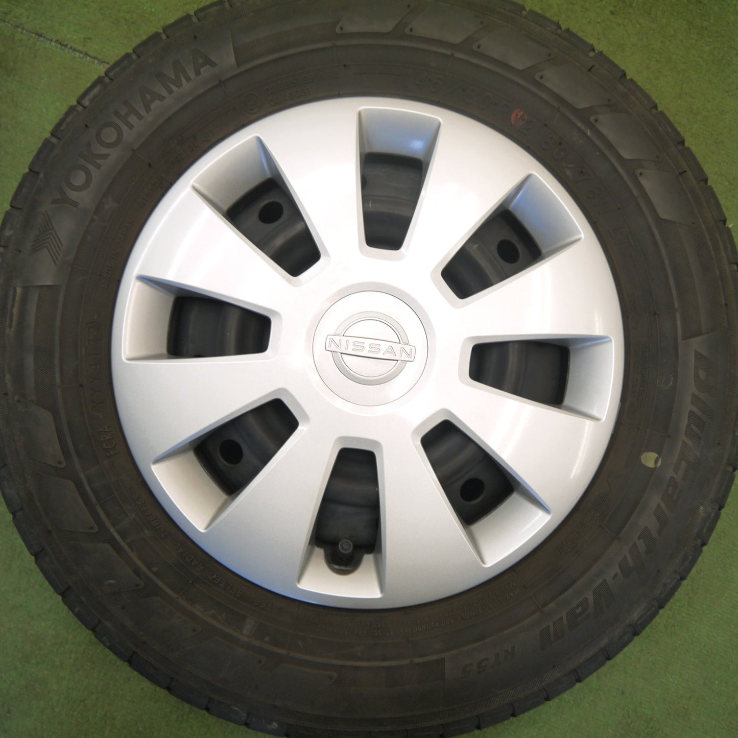 キレイ！22年★日産 クリッパー 純正 スチール 145/80R12 80/78N ヨコハマ BluEarth-Van RY55 12インチ PCD100/4H★6051906Hノ