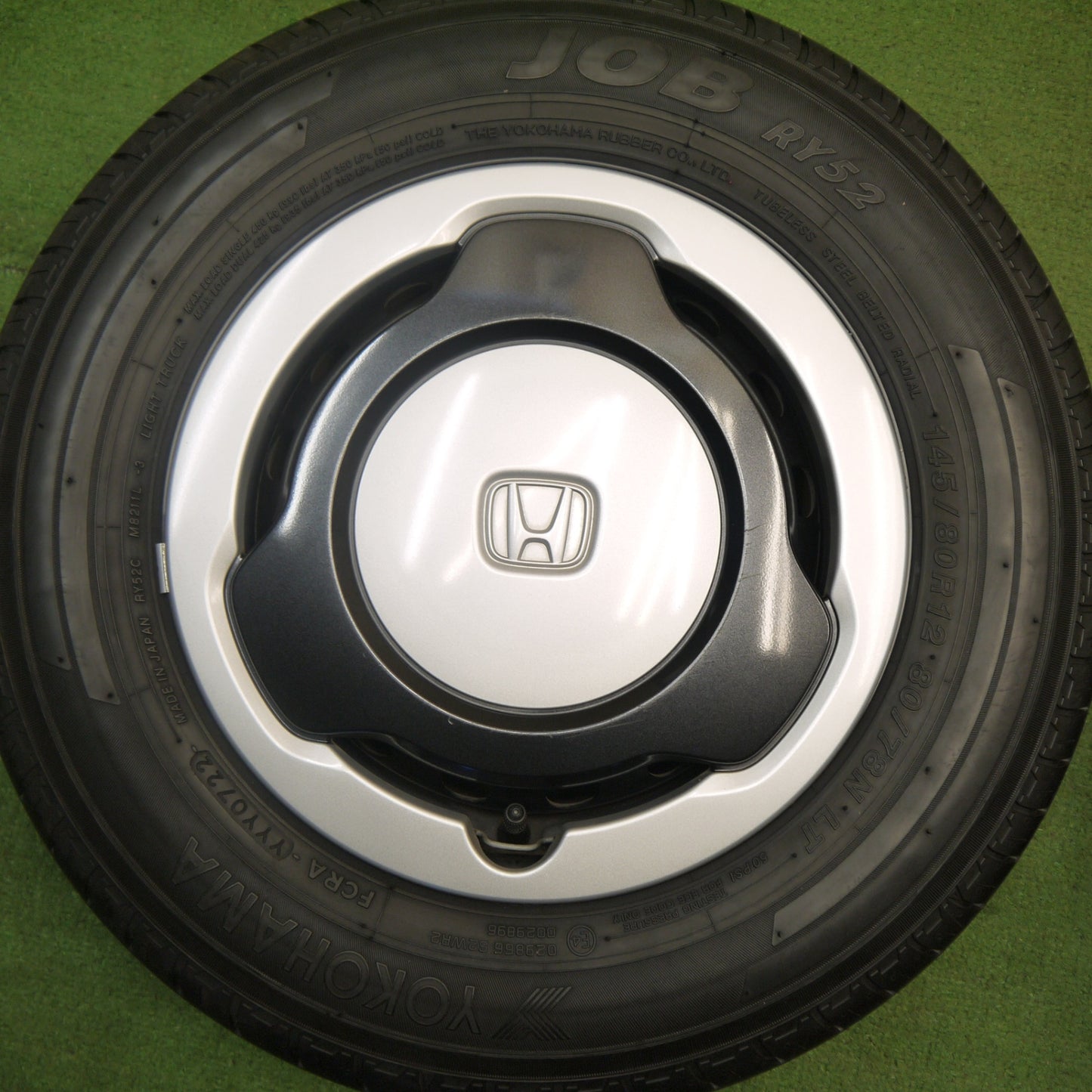 キレイ！22年★ホンダ N-VAN 純正 スチール 145/80R12 80/78N ヨコハマ JOB RY52 12インチ Nバン PCD100/4H★5051409Hノ