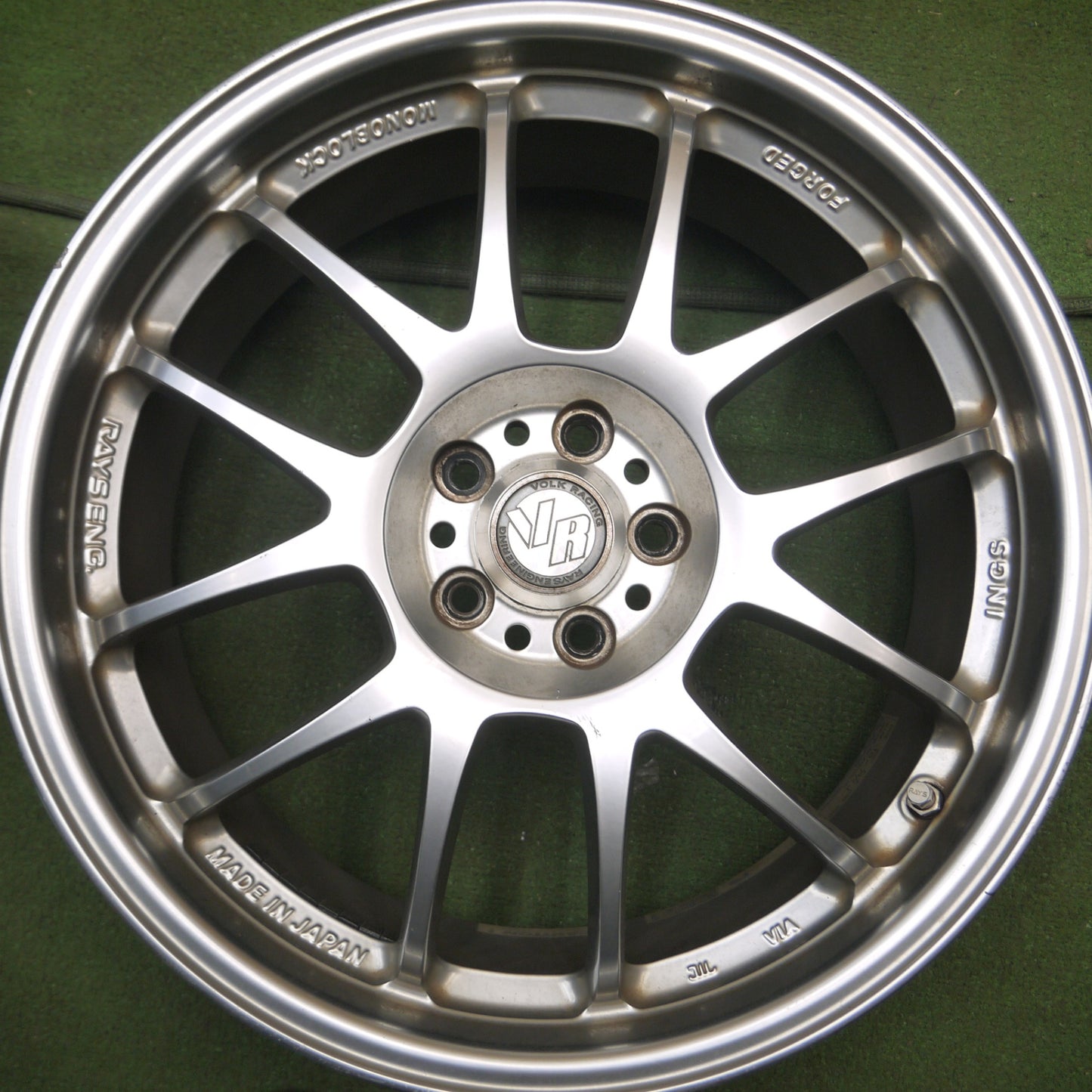 *送料無料* 4本価格★RAYS ings TS06 VOLK RACING MONOBLOCK FORGED レイズ 鍛造 モノブロック 18インチ 18×7.5J PCD100/5H★4041201Hホ