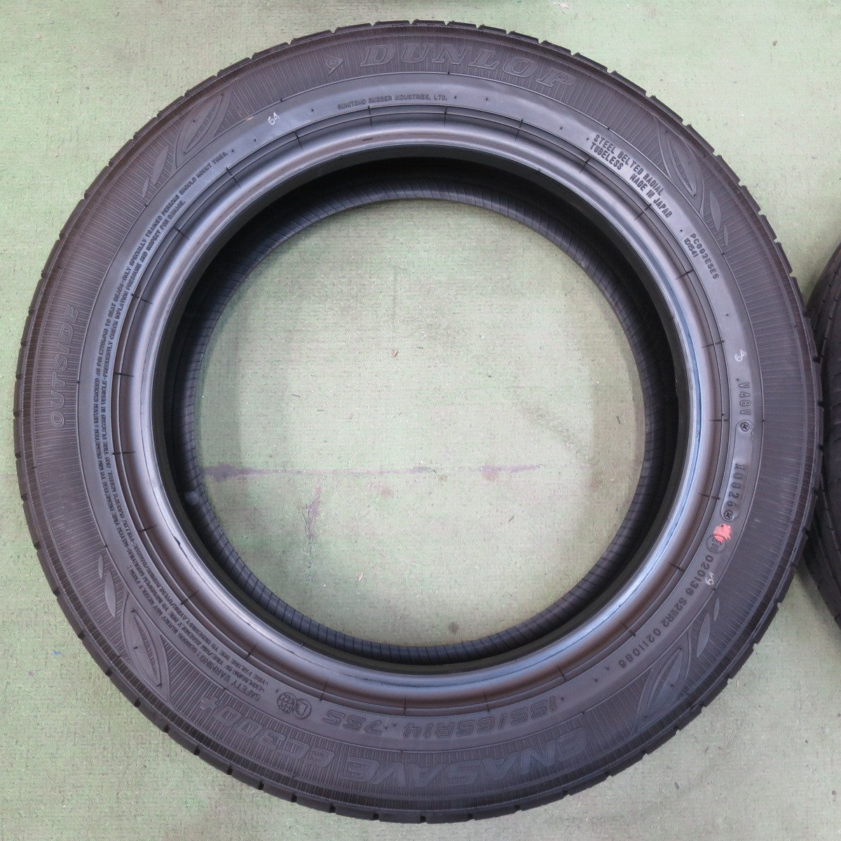 新車外し！26年◎155/65R14 ダンロップ エナセーブ EC300+ タイヤ 14インチ デイズ ワゴンR スペーシア ラパン 等◎6100610イノタ