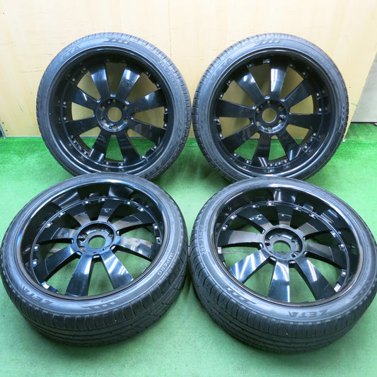 バリ溝！9分★DeMODA CONCEPT LENSO CONCERTO 295/35R24 ゼータ IMPERO ディモーダコンセプト 24インチ PCD139.7/6H★5072005HAノ