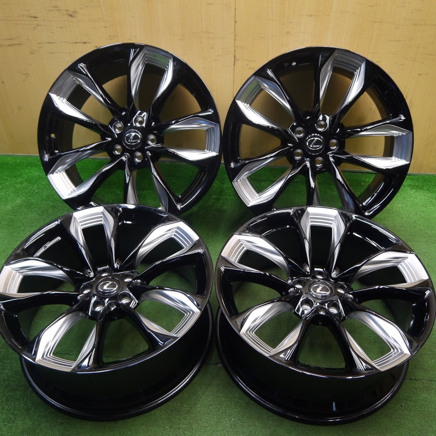 [送料無料] 新車外し！付属品付き★レクサス LC 純正 ホイール 21インチ 21×8.5J 21×9.5J PCD120/5H★5032111Hホ