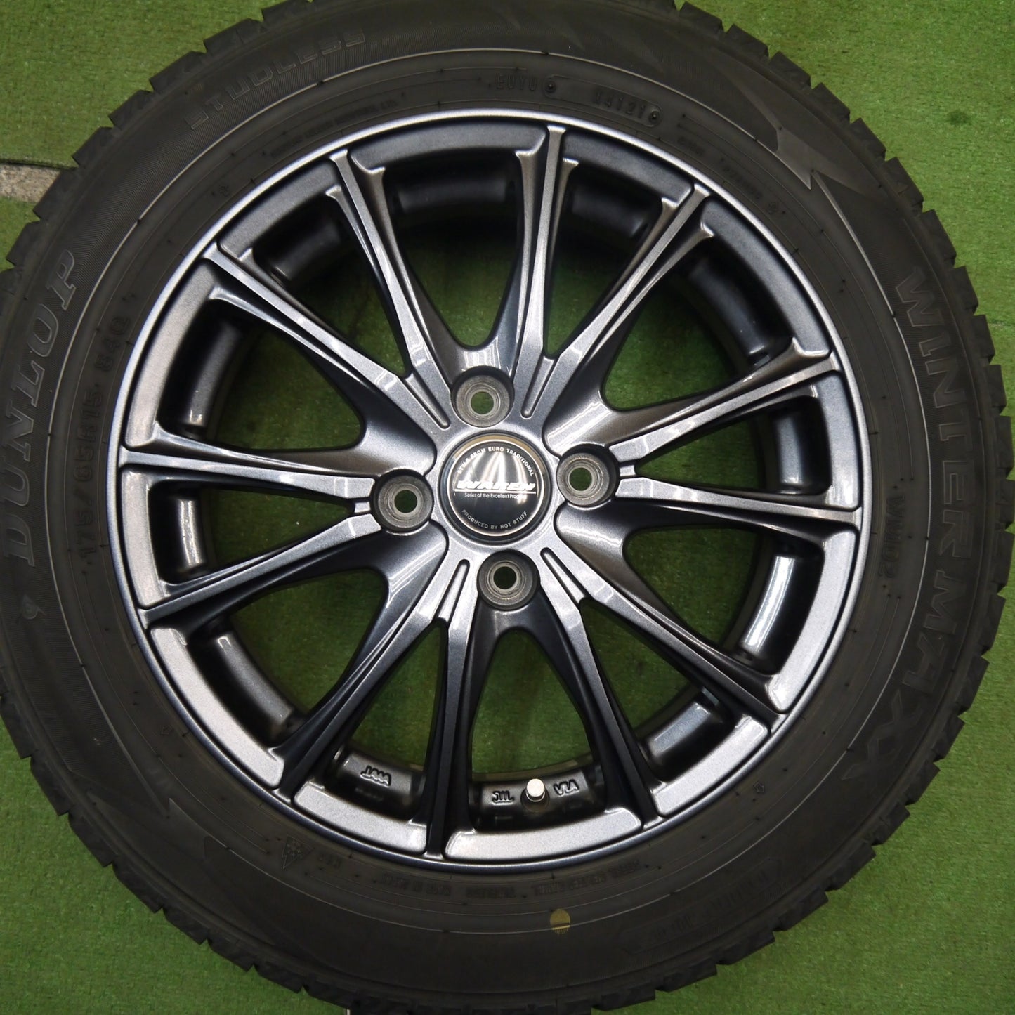 キレイ！21年★スタッドレス 175/65R15 ダンロップ ウインターマックス WM02 WAREN ヴァーレン 15インチ PCD100/4H★5050905Hス