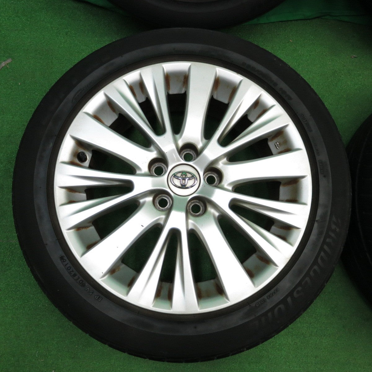 *送料無料* 4本価格★トヨタ 20系 アルファード 純正 235/50R18 ブリヂストン LUFT RV エコピア 18インチ PCD114.3/5H★4042601ナノ