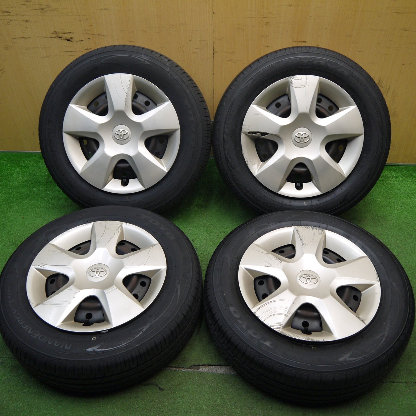 バリ溝！23年！9分☆トヨタ パッソ 純正 スチール 165/70R14 トーヨー 