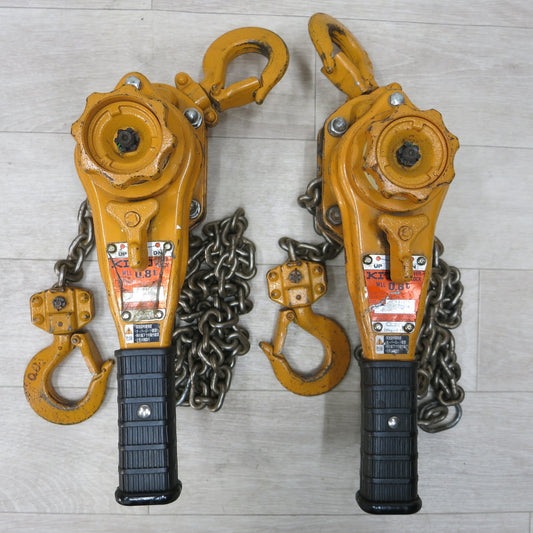 [送料無料] 2点まとめ売り◆KITO キトー レバー ブロック 0.8t 0.8トン L5形 LB008 ガッチャ 荷締め機 荷締機 チェーンブロック◆