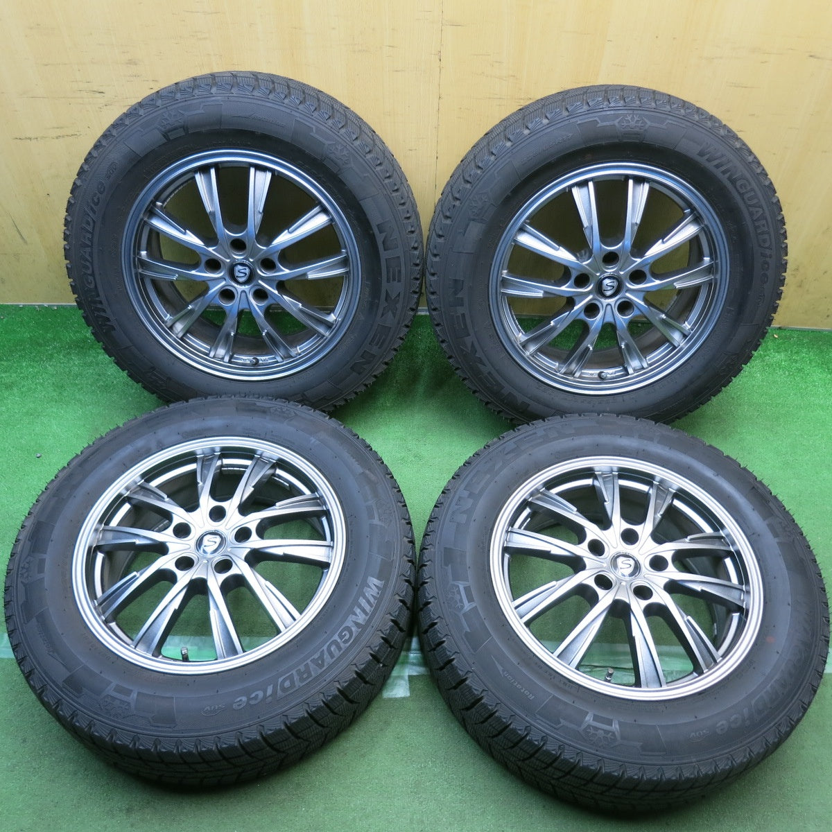 バリ溝！23年！キレイ！9.5分◎スタッドレス 225/65R17 ネクセン ウィンガード ice SUV STRANGER ストレンジャー 17インチ PCD114.3/5H◎6092405HAス
