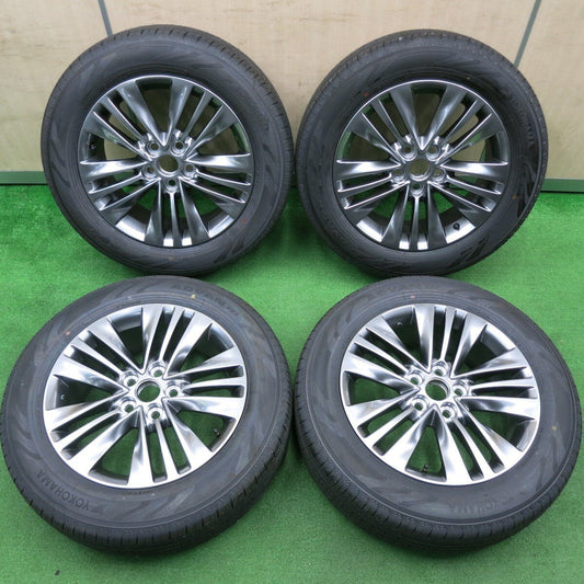 新車外し 24年★トヨタ 40系 アルファード ヴェルファイア 純正 225/60R18 ヨコハマ アドバン V03 PCD120/5H★4112701TNノ