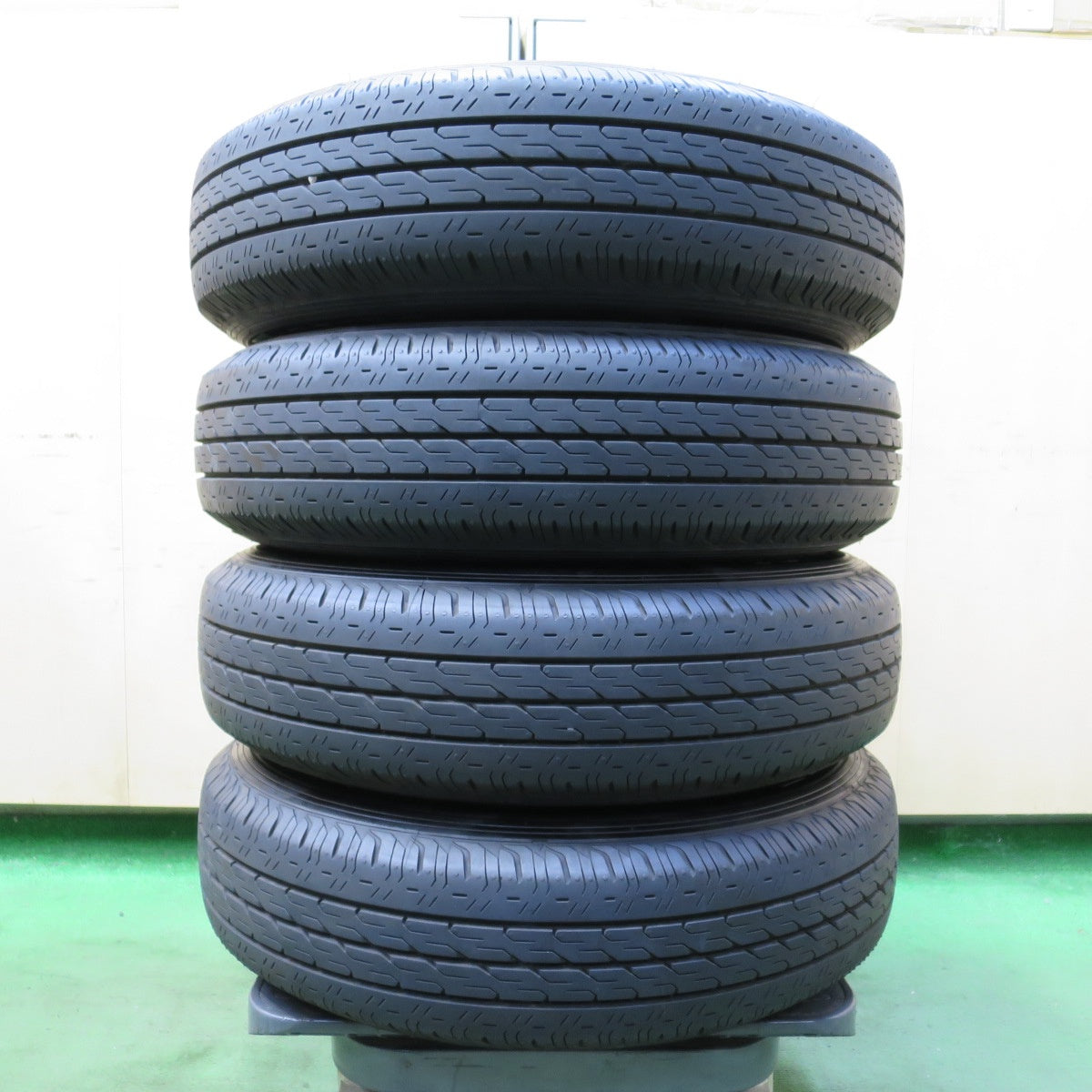 ほぼ未使用！25年！キレイ★日産 NV200 バネット 純正 TOPY スチール 165/80R14 91/90N ブリヂストン エコピア R680 14インチ PCD114.3/4H★5082902イノ
