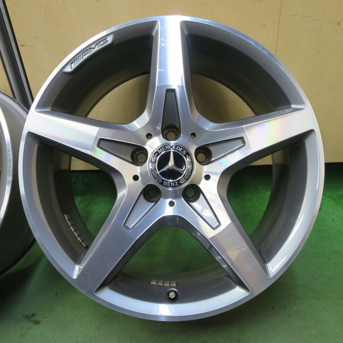 4本価格◎ベンツ SLK R172 純正 AMG ホイール 18インチ 18×7.5J 18×8.5J PCD112/5H◎6080502NGホ