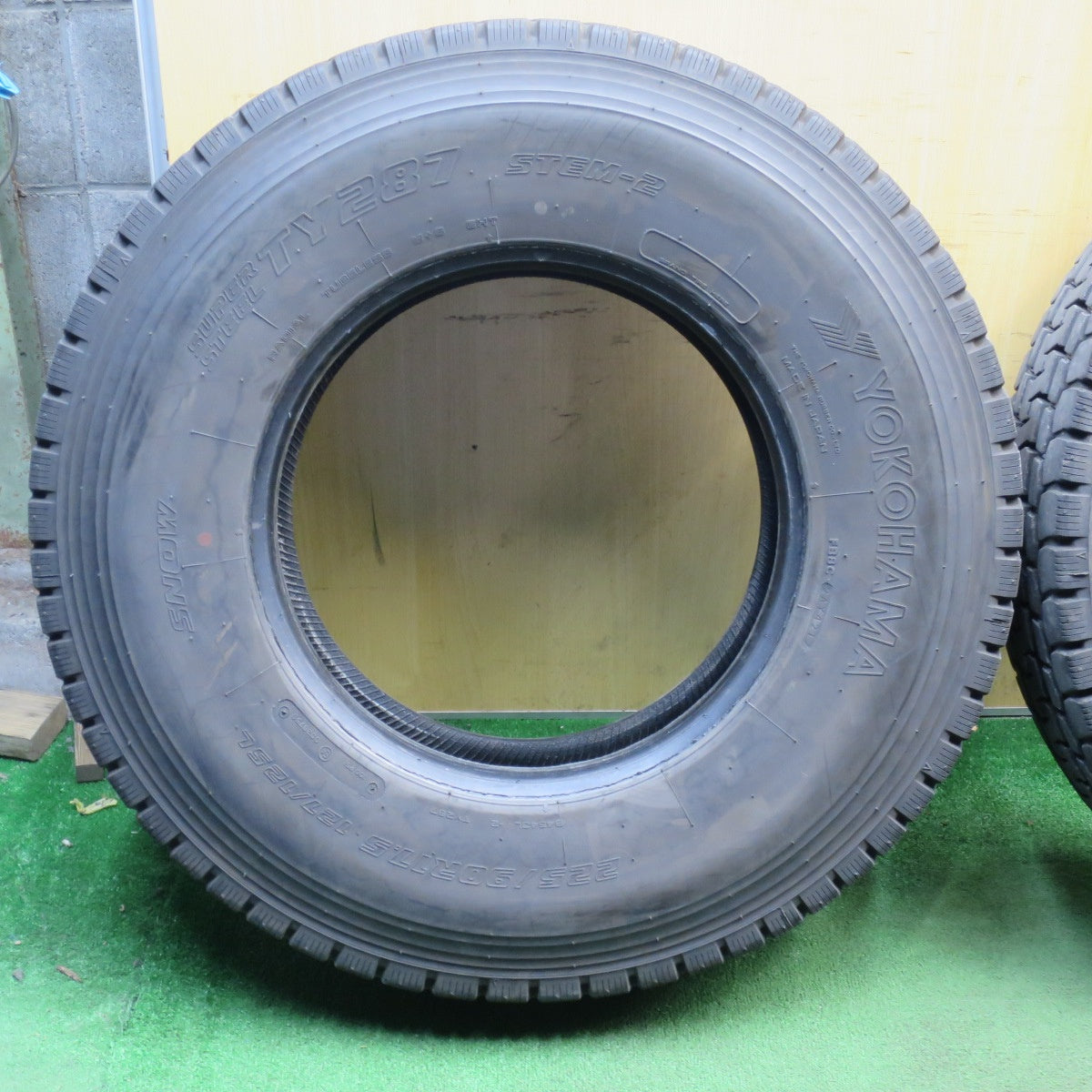 バリ溝！9分！6本★トラック タイヤ 225/90R17.5 127/125L ヨコハマ TY287 STEM-2 ミックス オールシーズン 17.5インチ★6032405NJノタ