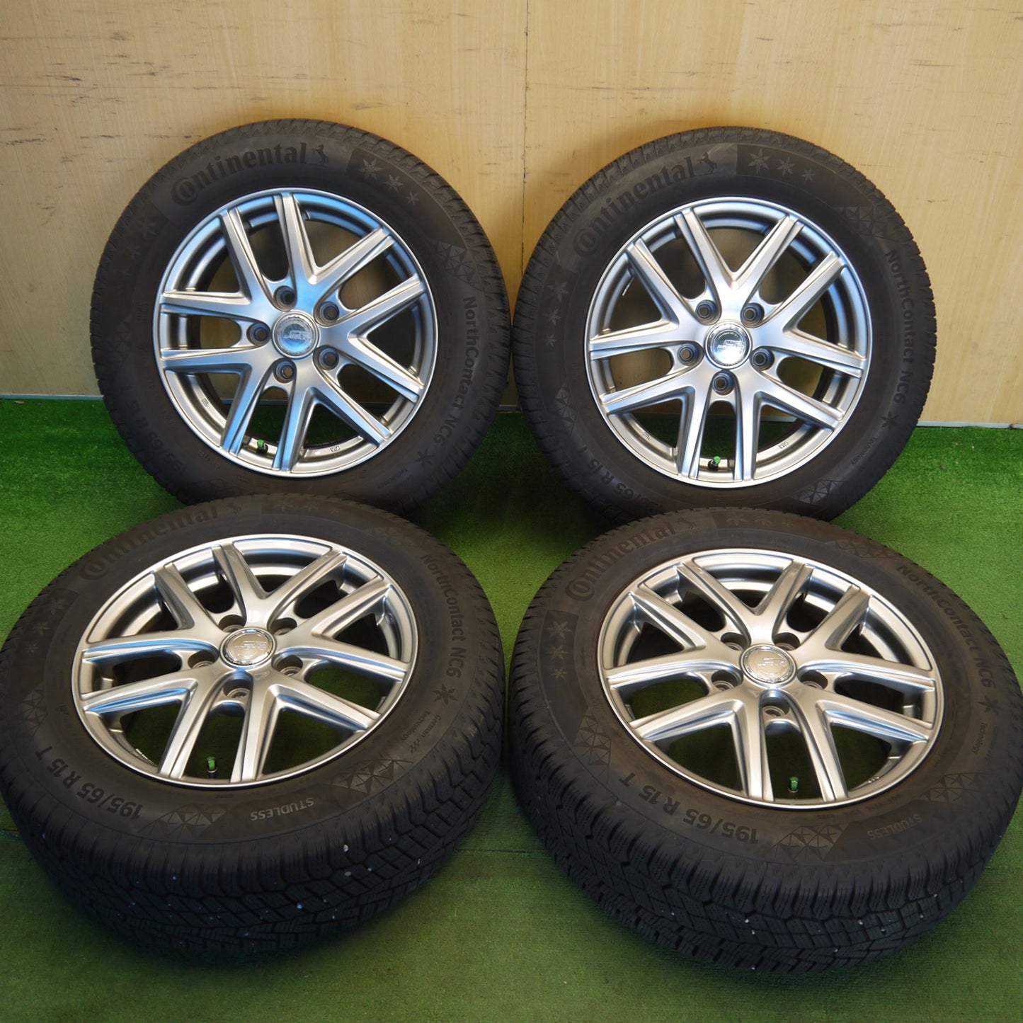 キレイ！22年★スタッドレス 195/65R15 コンチネンタル ノースコンタクト NC6 CR CRICKET クリケット 15インチ PCD114.3/5H★6042004Hス